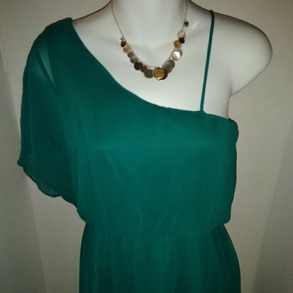 Sweet Storm turquoise chiffon dr… - Picture 2 of 6